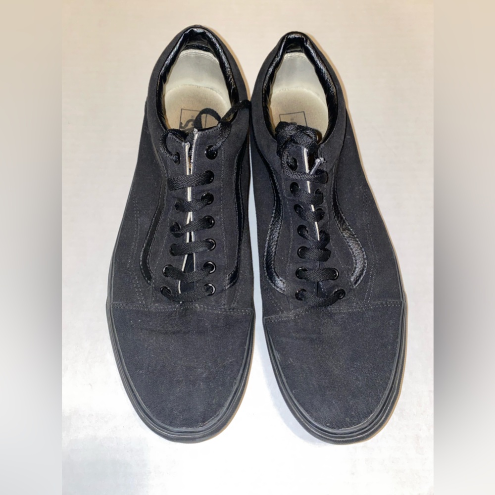 VANS Old Skool Triple Black Canvas Men’s Size 14 VGC